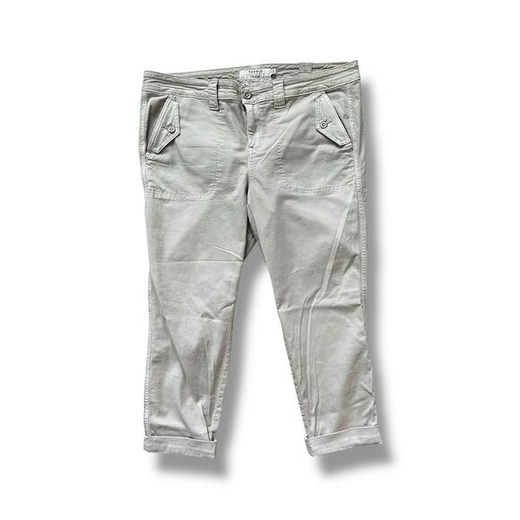 New Torrid Crop Twill Cropped Ankle Military Pants Women’s Plus Khaki Tan 14 - Picture 1 of 5